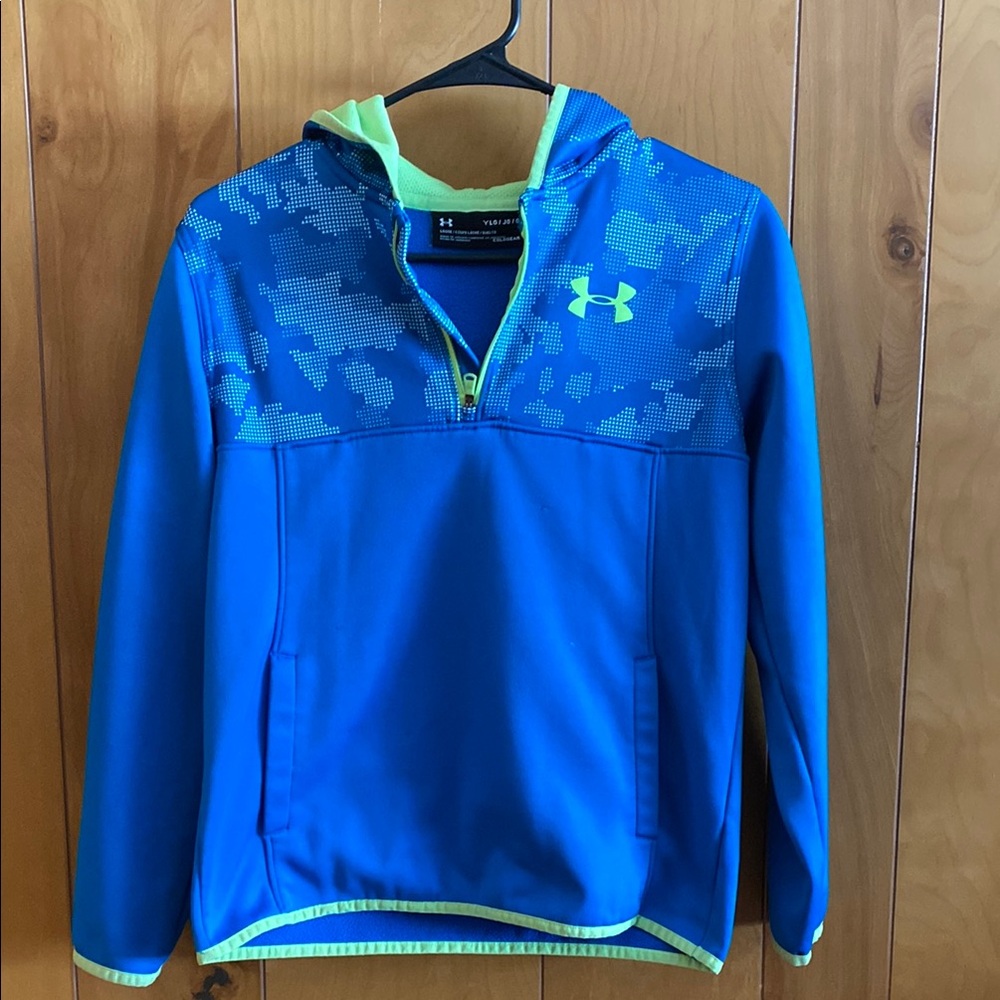 Under Armour Blue and Yellow Hoodie